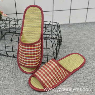 Red girl style slipper new style straw slippers